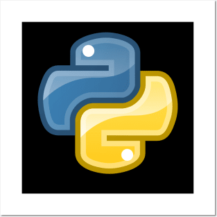 Python Language Logo Posters and Art